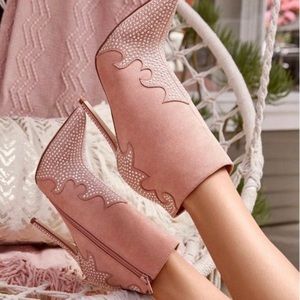 Justfab stiletto booties 10